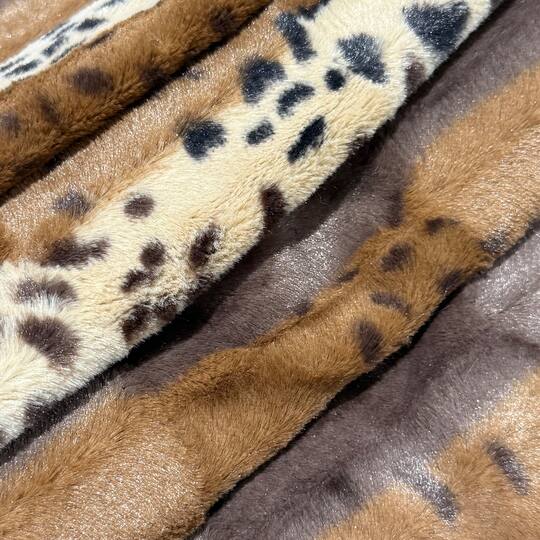Feldman Exotic Brown Safari Faux Fur Fabric